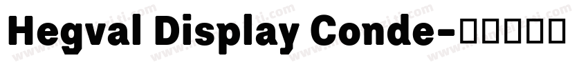 Hegval Display Conde字体转换